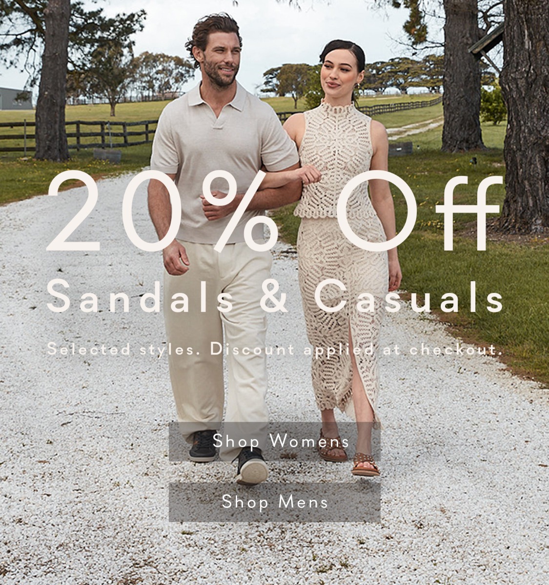 20% Off Sandals & Casuals